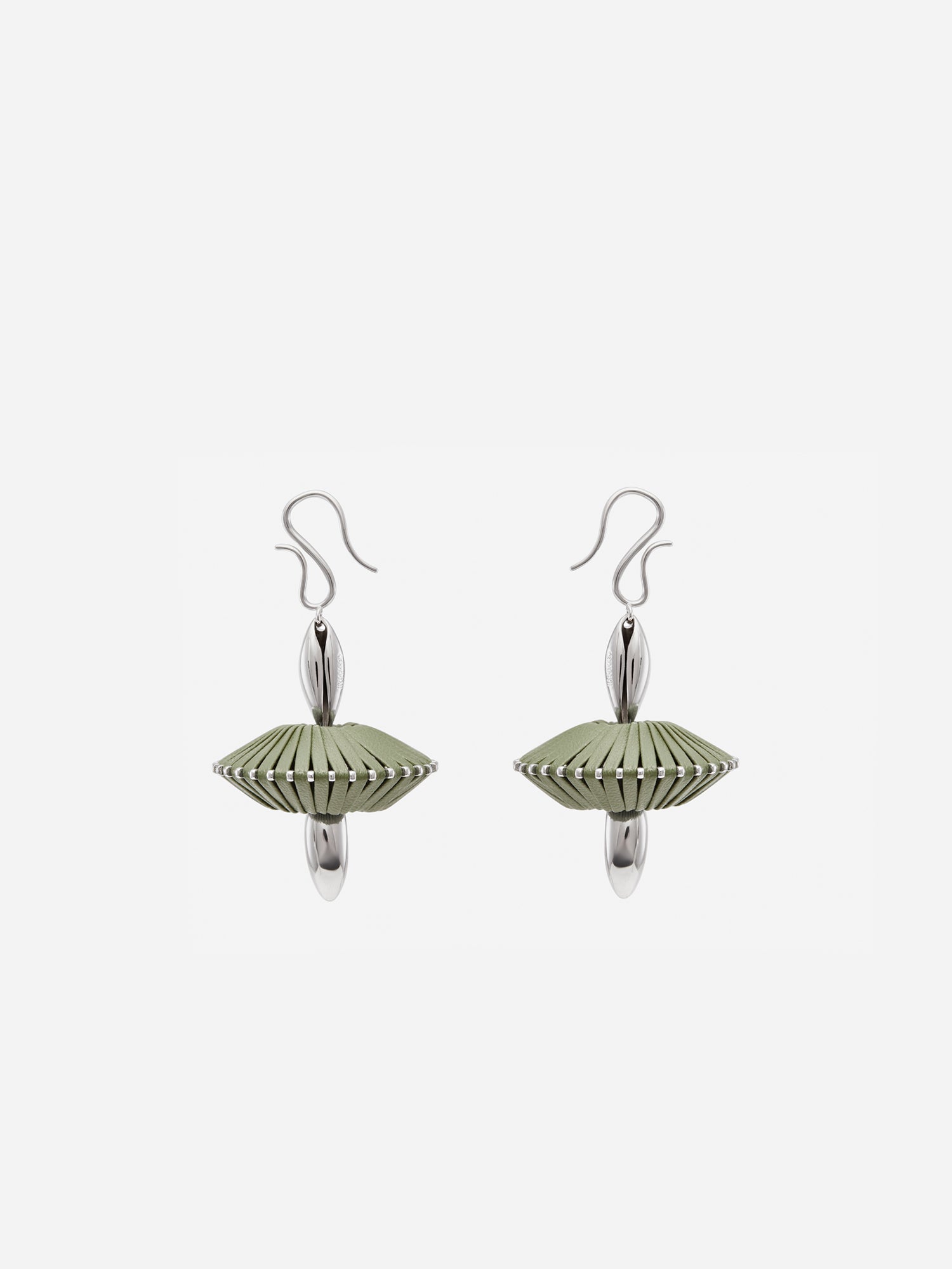 GYROSCOPE LEATHER EARRINGS