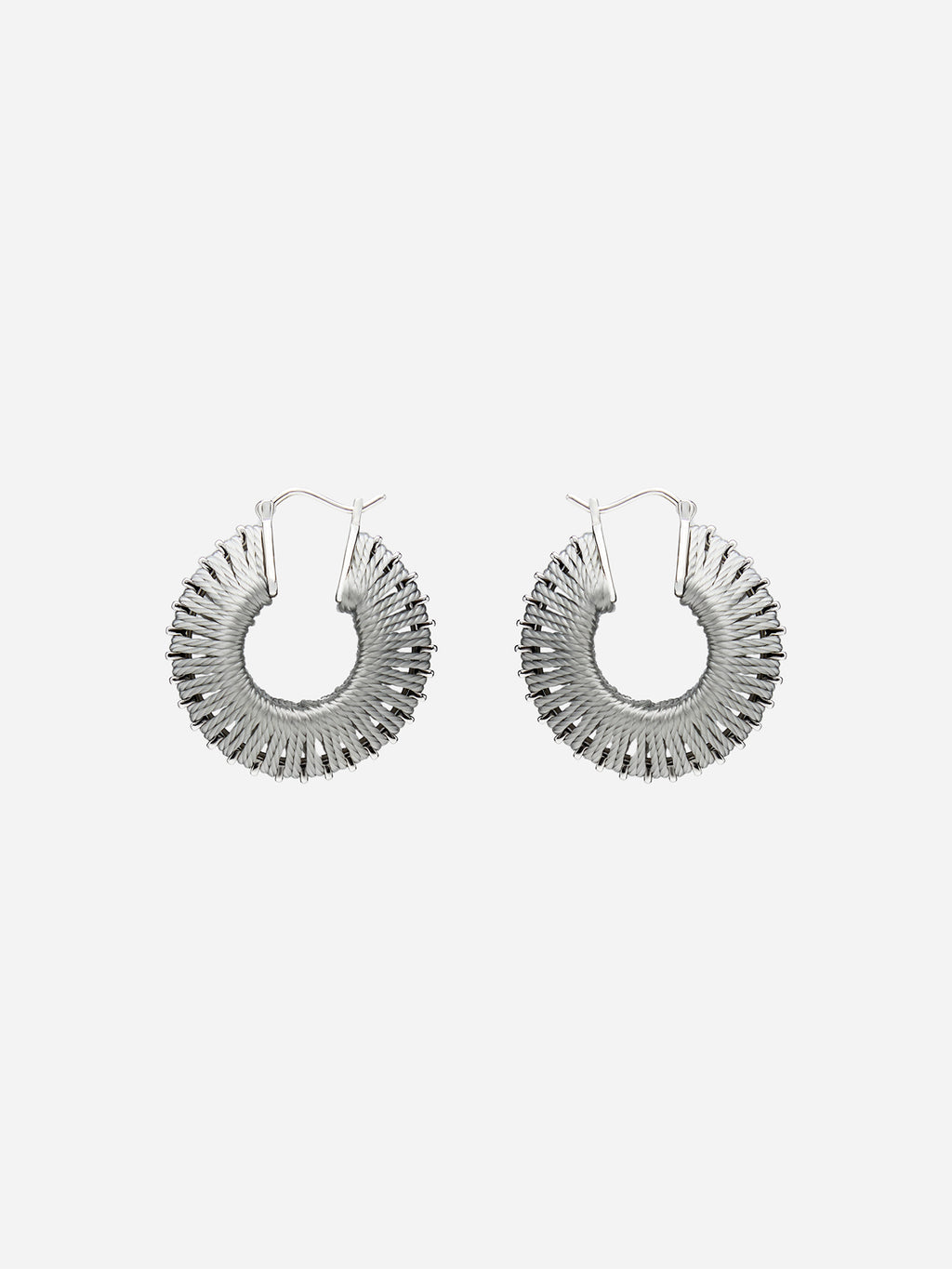 CORD WRAPPED HOOP EARRINGS