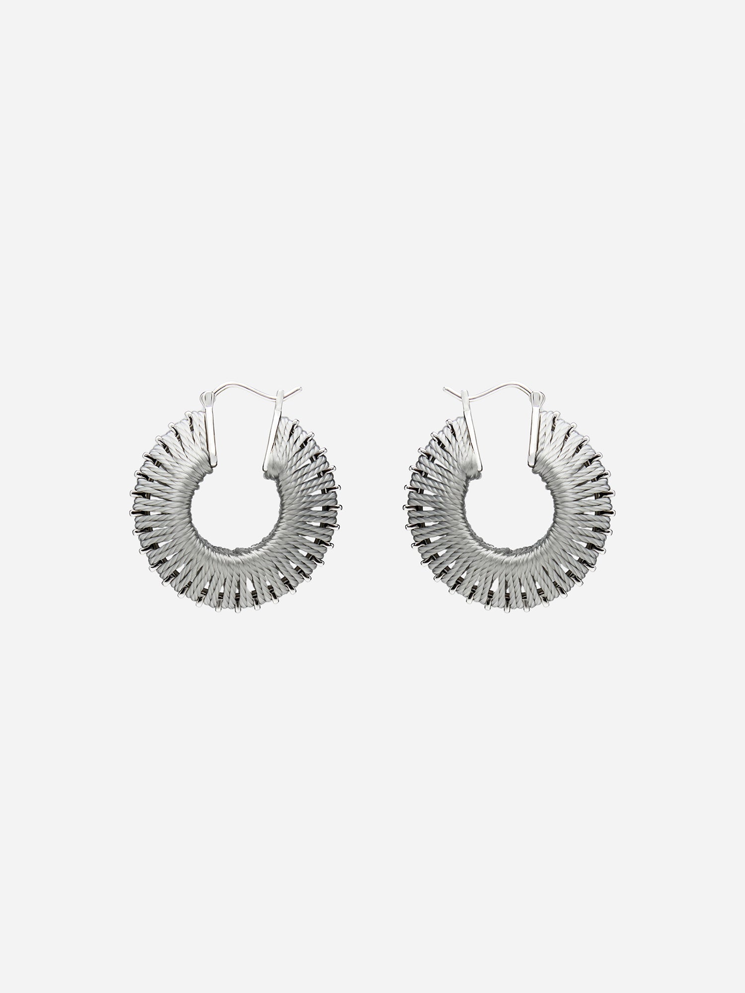 CORD WRAPPED HOOP EARRINGS
