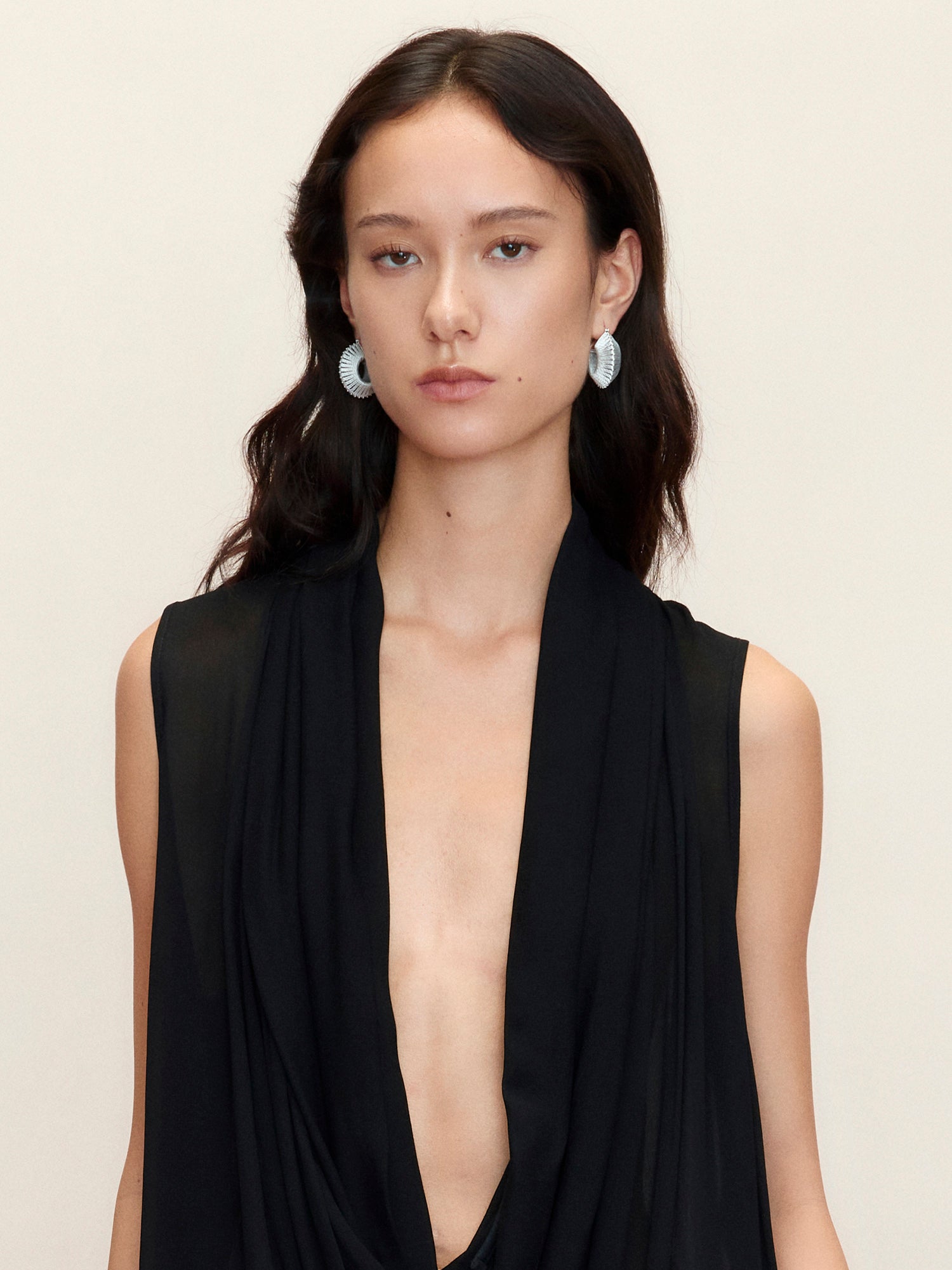CORD WRAPPED HOOP EARRINGS