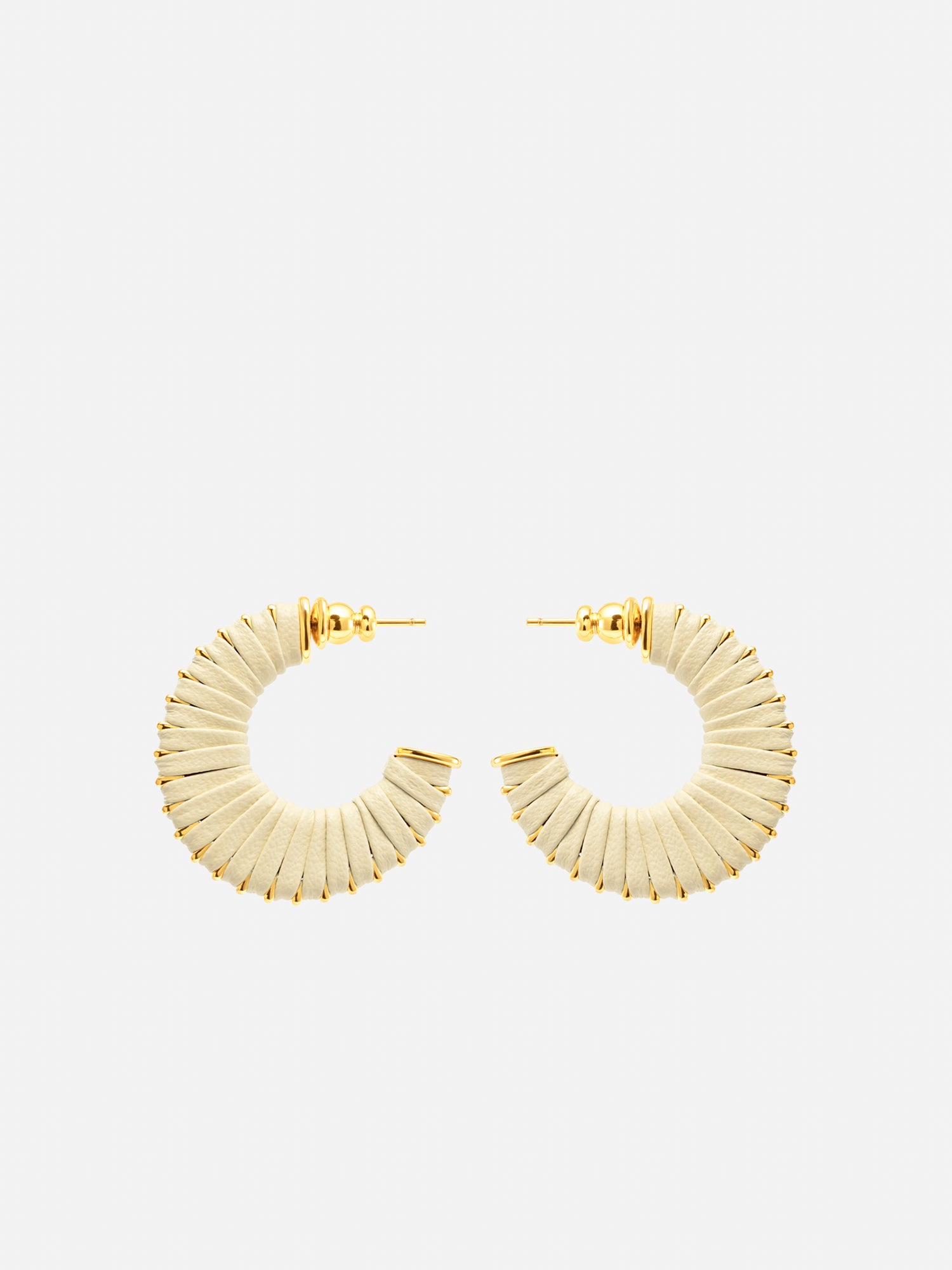 C LEATHER EARRINGS