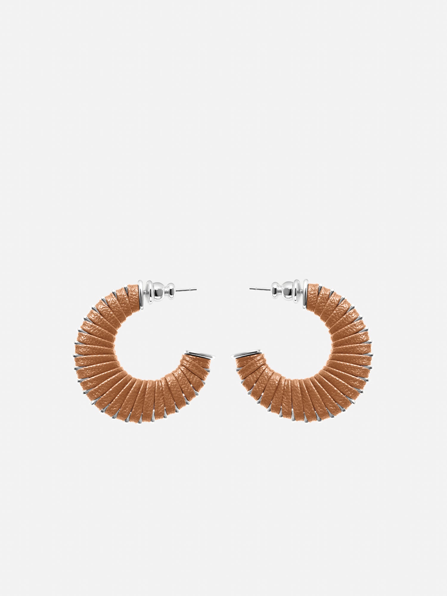 C LEATHER EARRINGS
