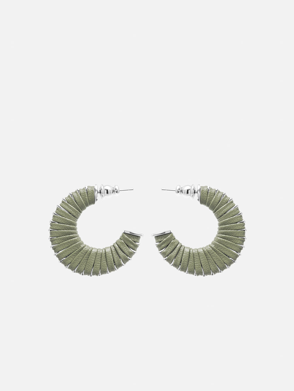 C LEATHER EARRINGS