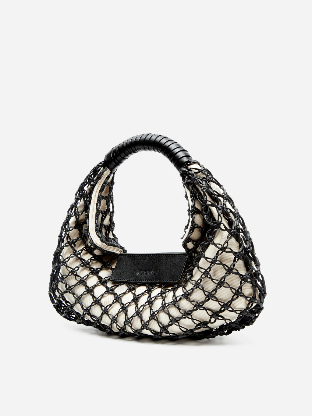 LEATHER WOVEN BAG SMALL