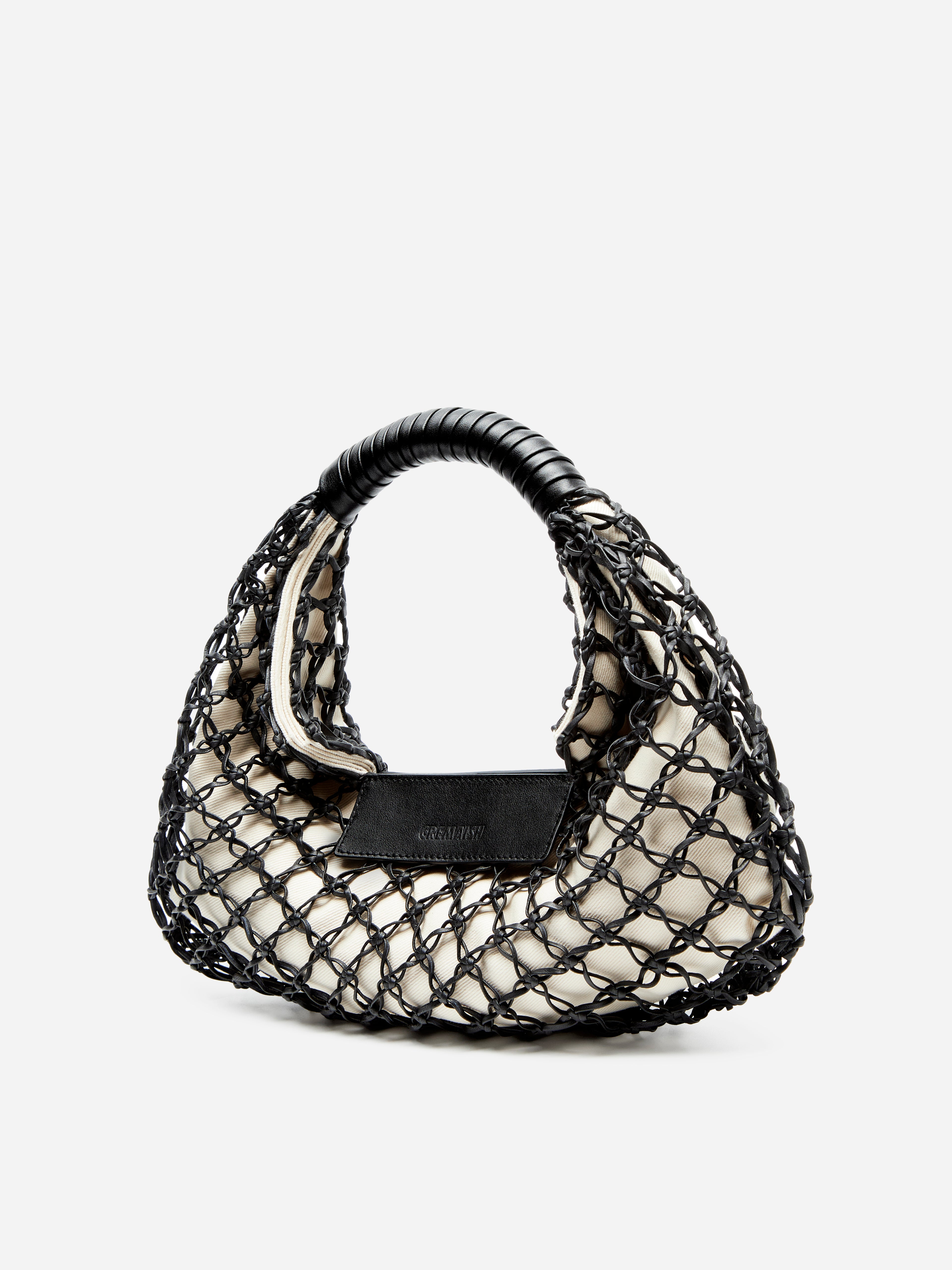 LEATHER WOVEN BAG SMALL