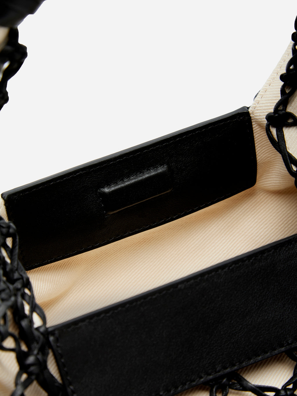 LEATHER WOVEN BAG SMALL