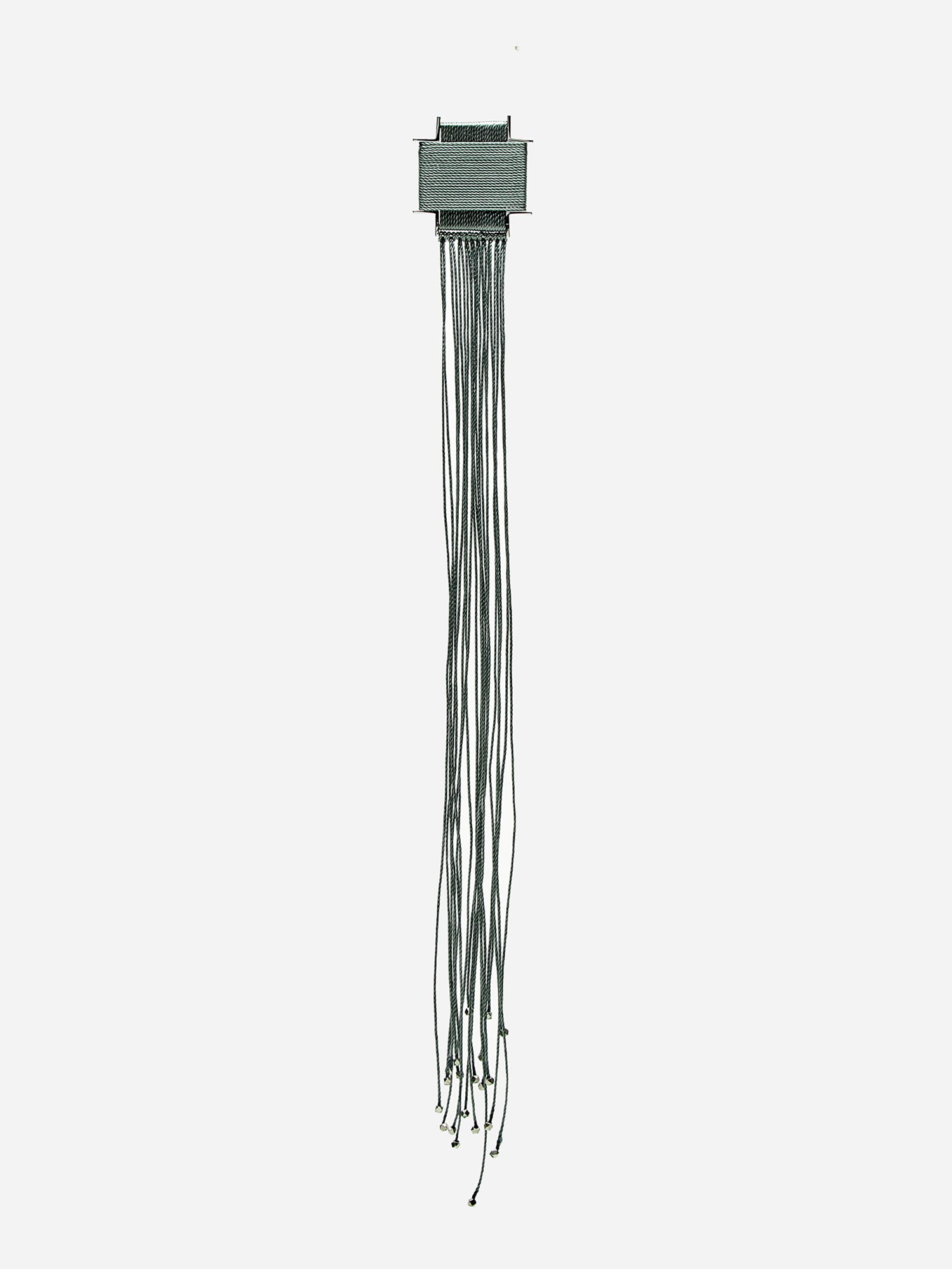 CROSS ROPE TASSEL BROOC