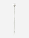CURVED CROSS ROPE TASSEL BROOCH