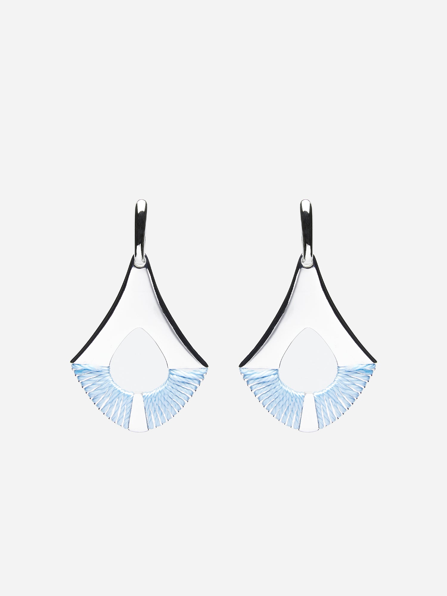 FAN SHAPED DROP EARRINGS