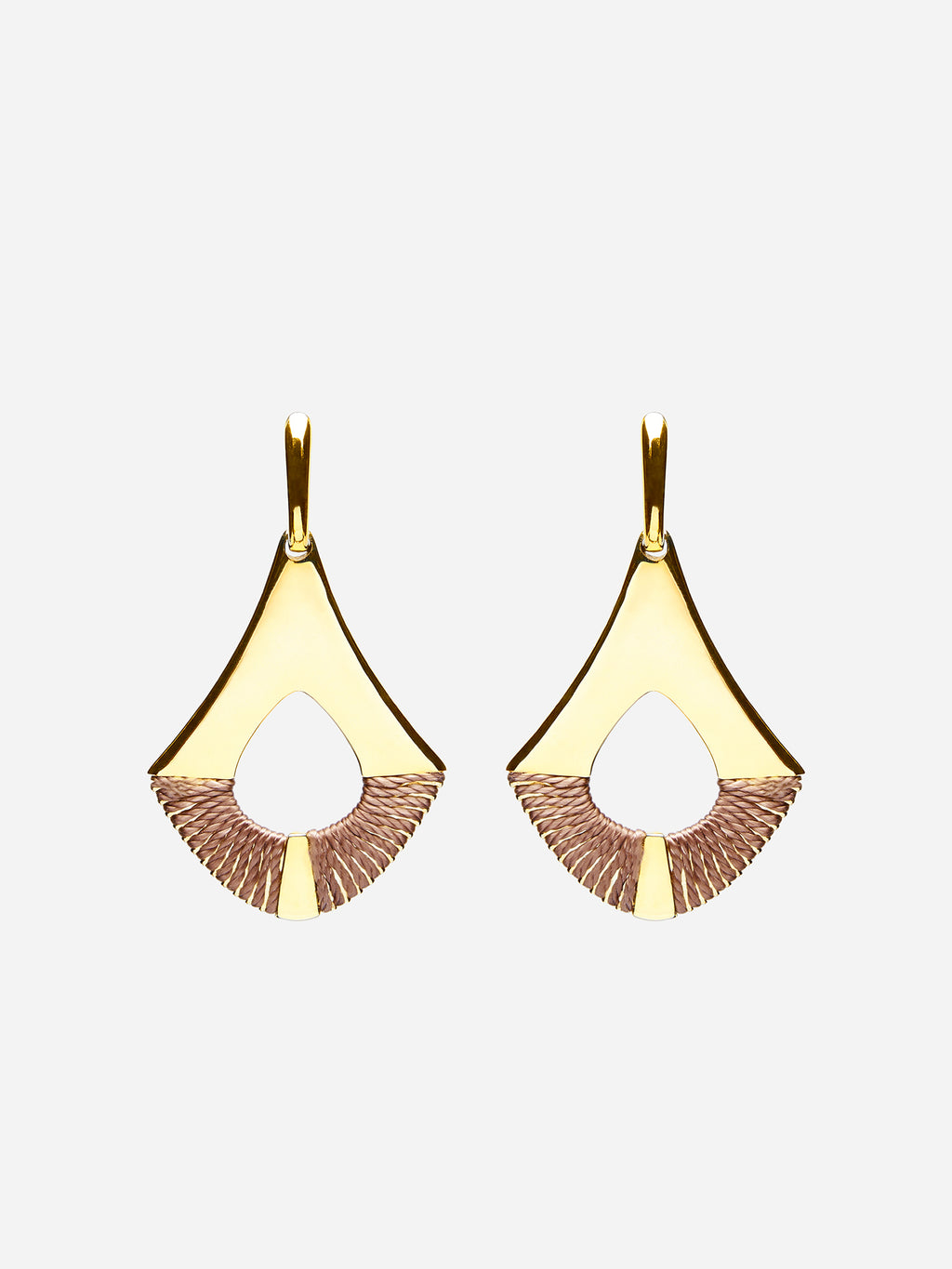 FAN SHAPED DROP EARRINGS