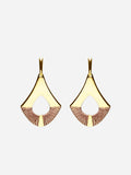 FAN SHAPED DROP EARRINGS