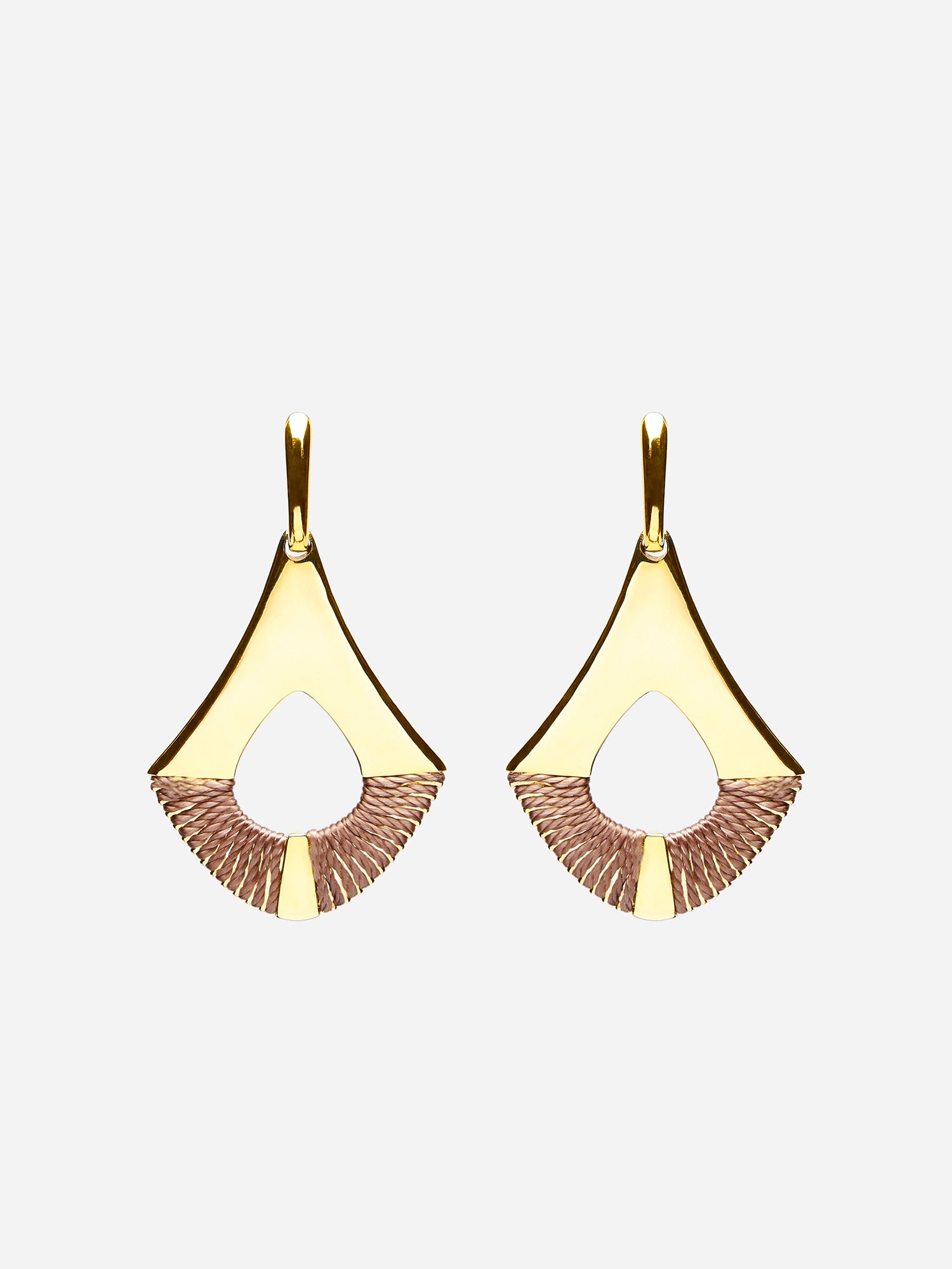 FAN SHAPED DROP EARRINGS