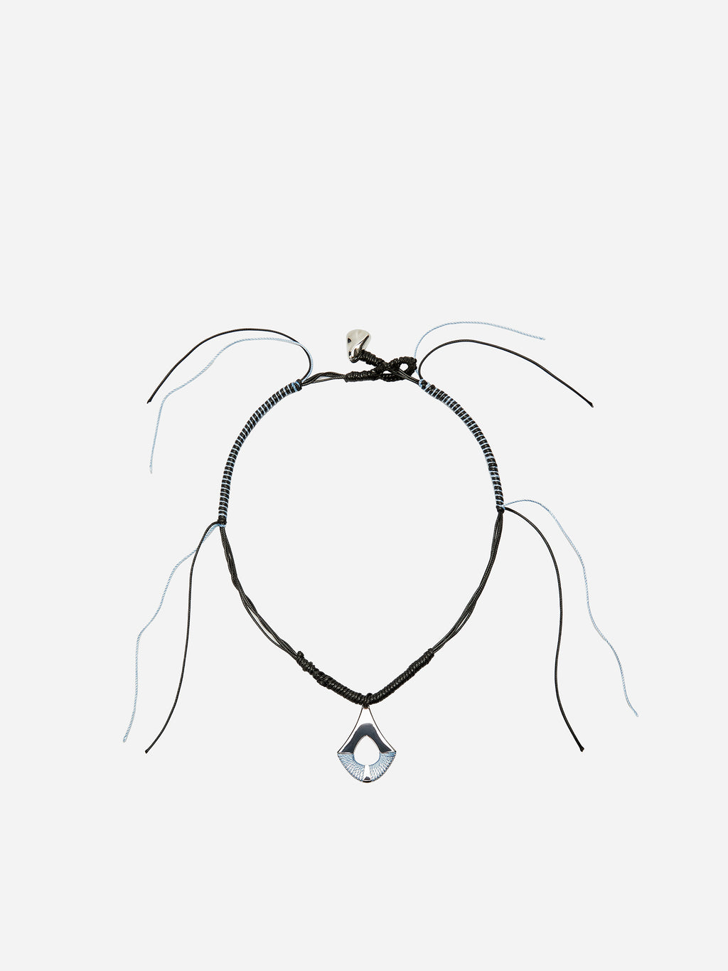 FAN SHAPED WOVEN NECKLACE