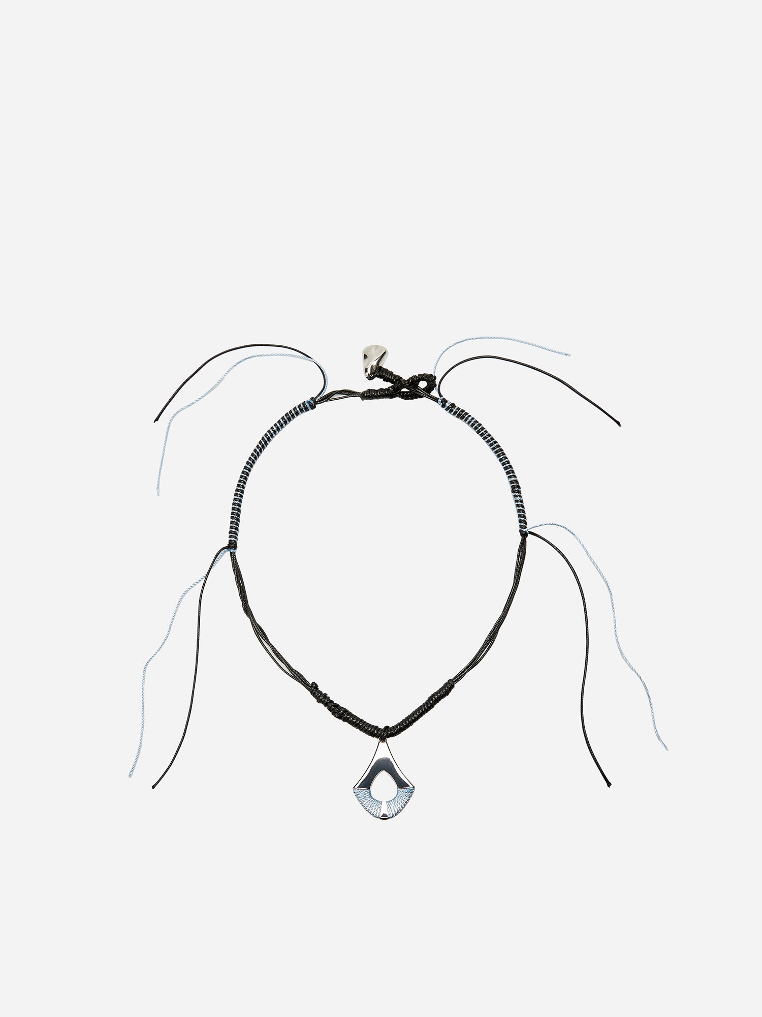 FAN SHAPED WOVEN NECKLACE