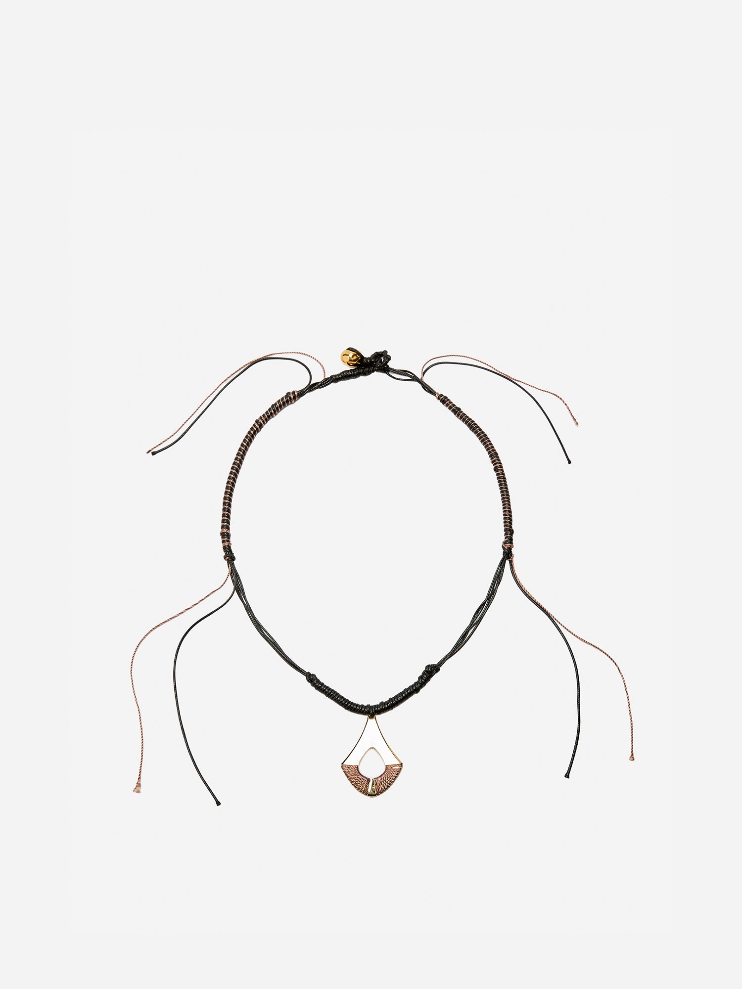 FAN SHAPED WOVEN NECKLACE