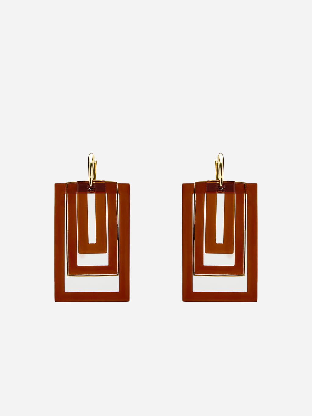 LAYERED SQUARE EARRINGS