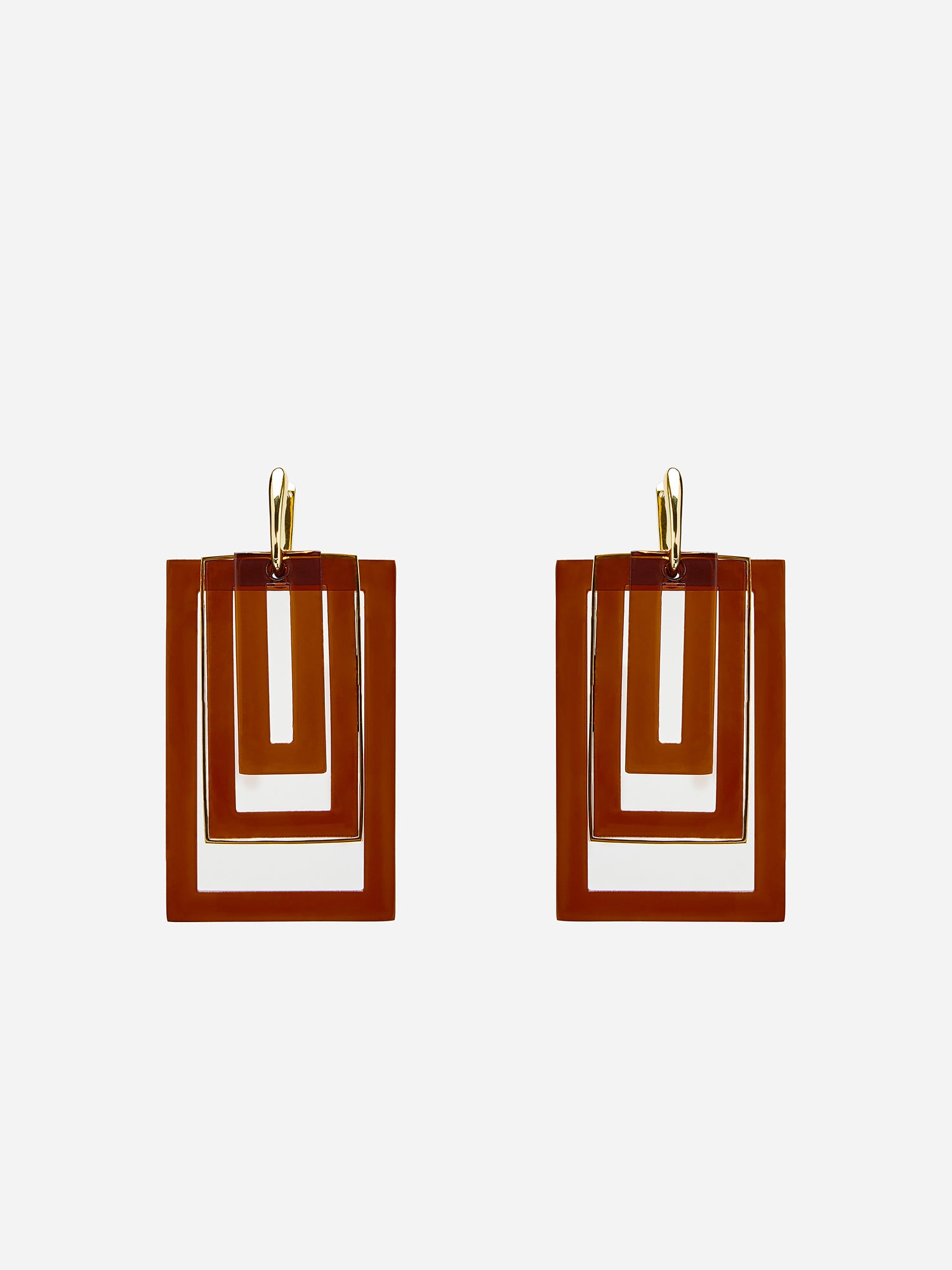 LAYERED SQUARE EARRINGS