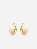 TRANSLUCENT RESIN HOOP EARRINGS