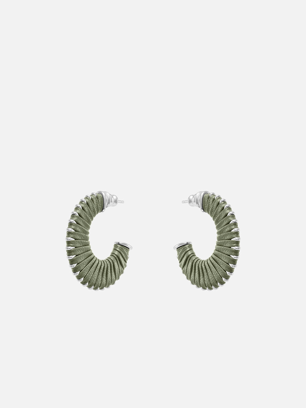 C LEATHER EARRINGS