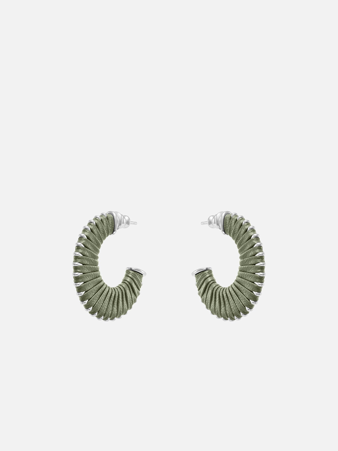 C LEATHER EARRINGS