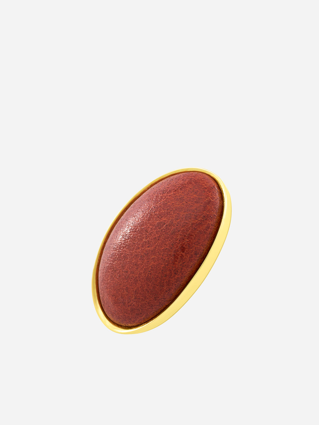 CURVED LEATHER-WRAPPED EARRINGS
