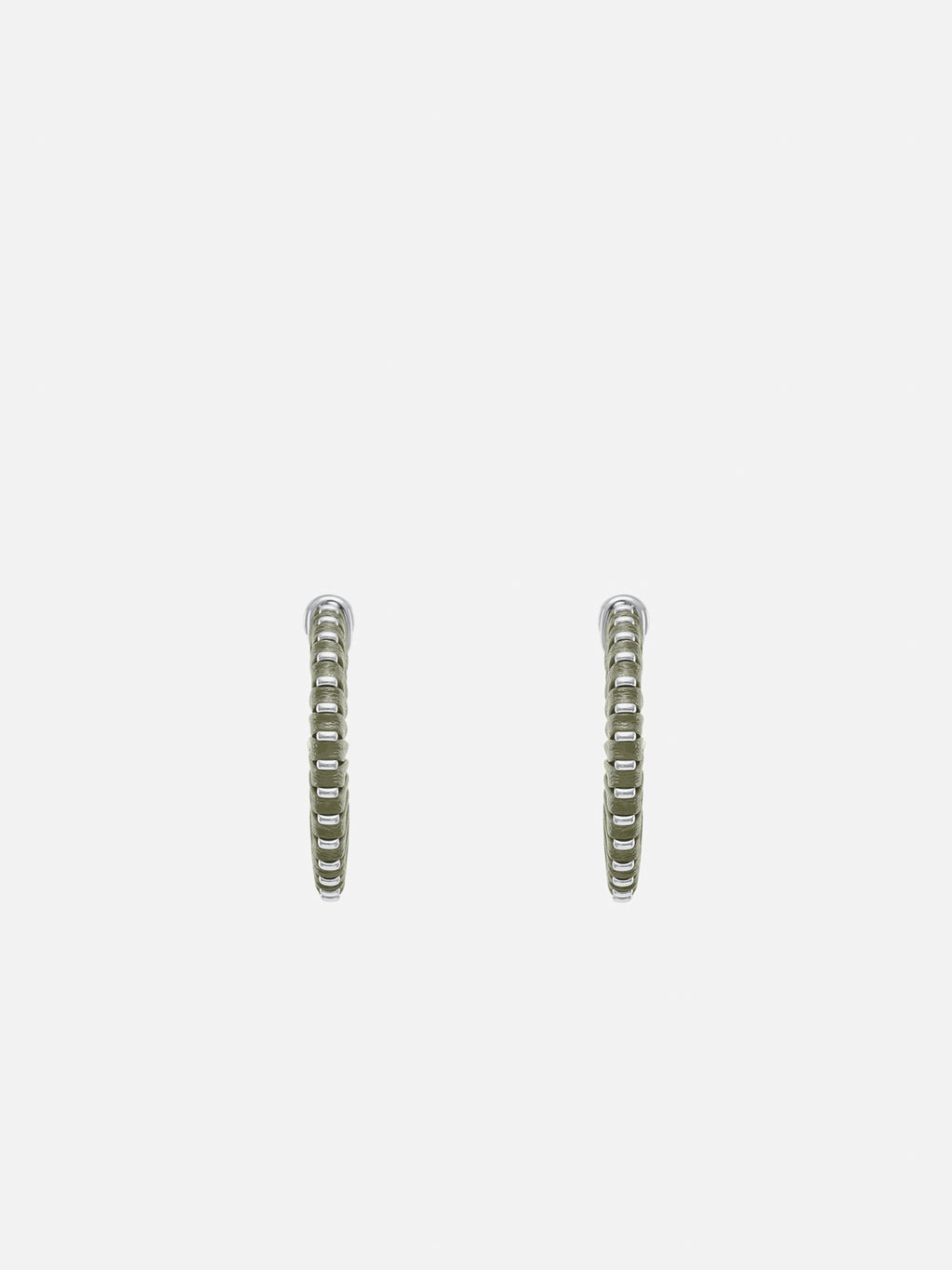 C LEATHER EARRINGS