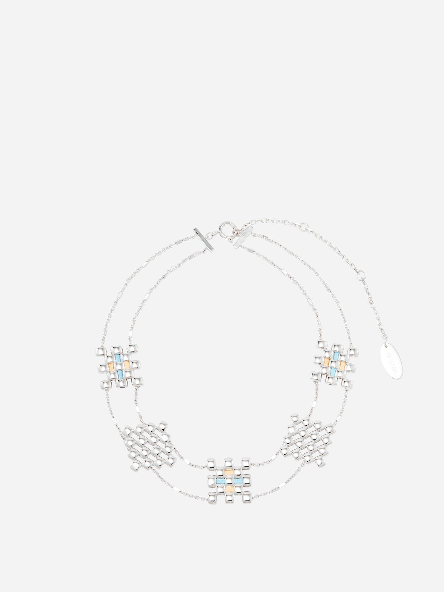 RHOMBUS AND SQUARE NECKLACE