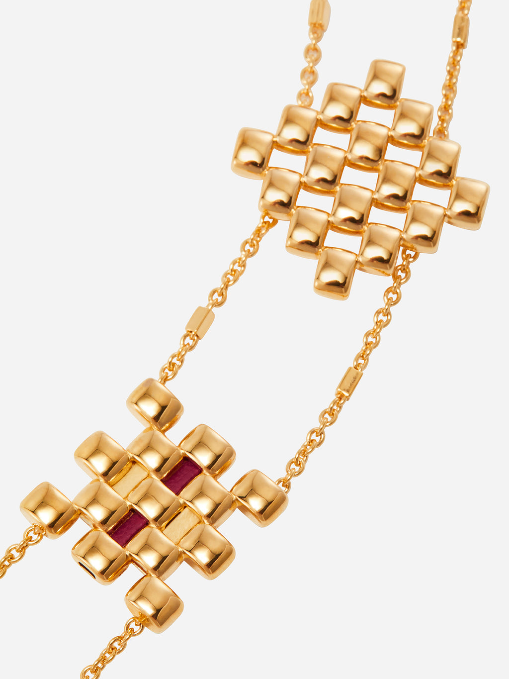 RHOMBUS AND SQUARE NECKLACE