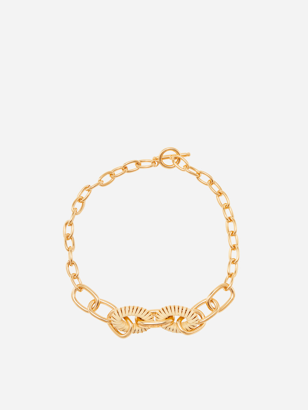 OVAL HOOP NECKLACE