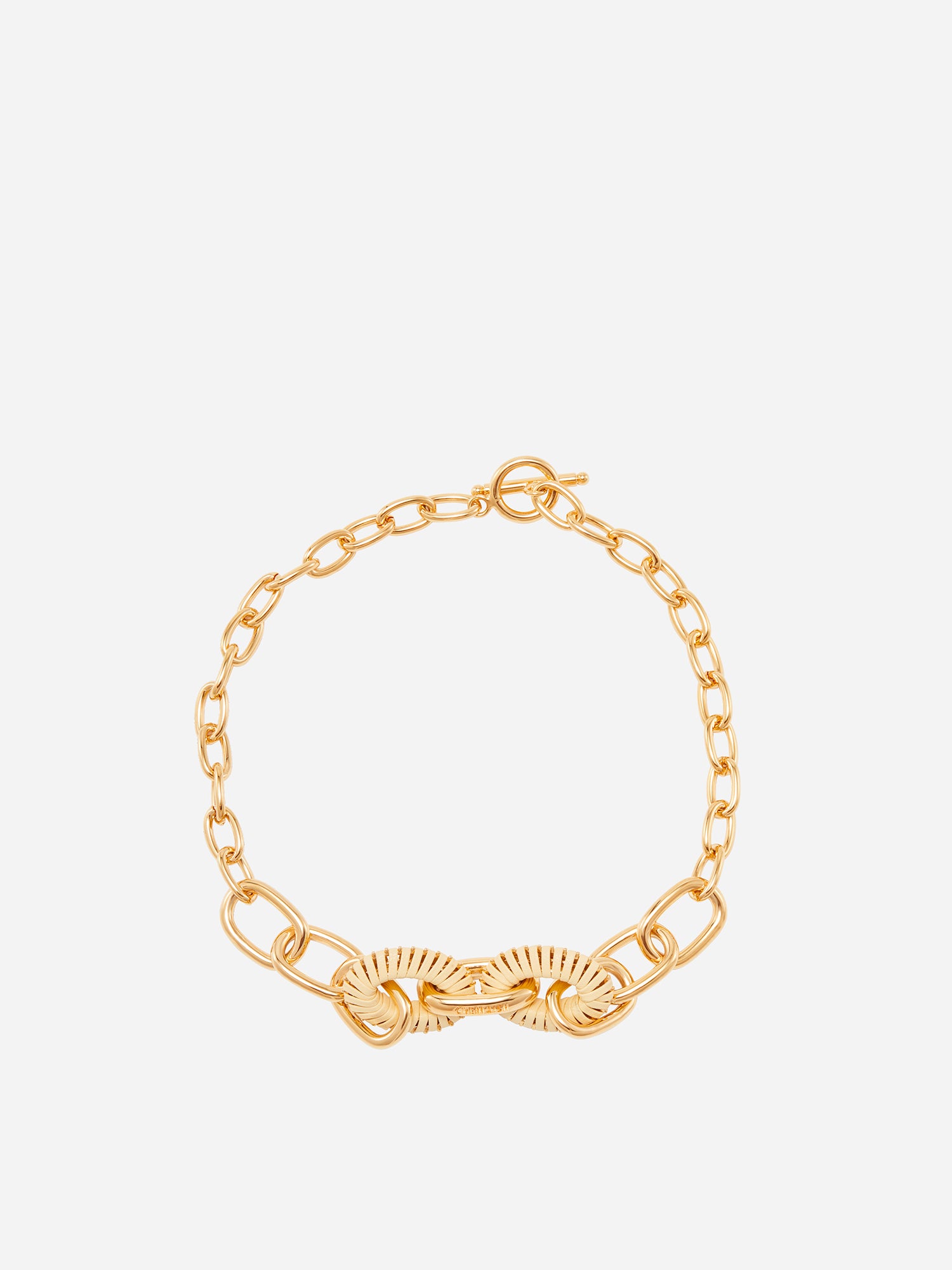 OVAL HOOP NECKLACE