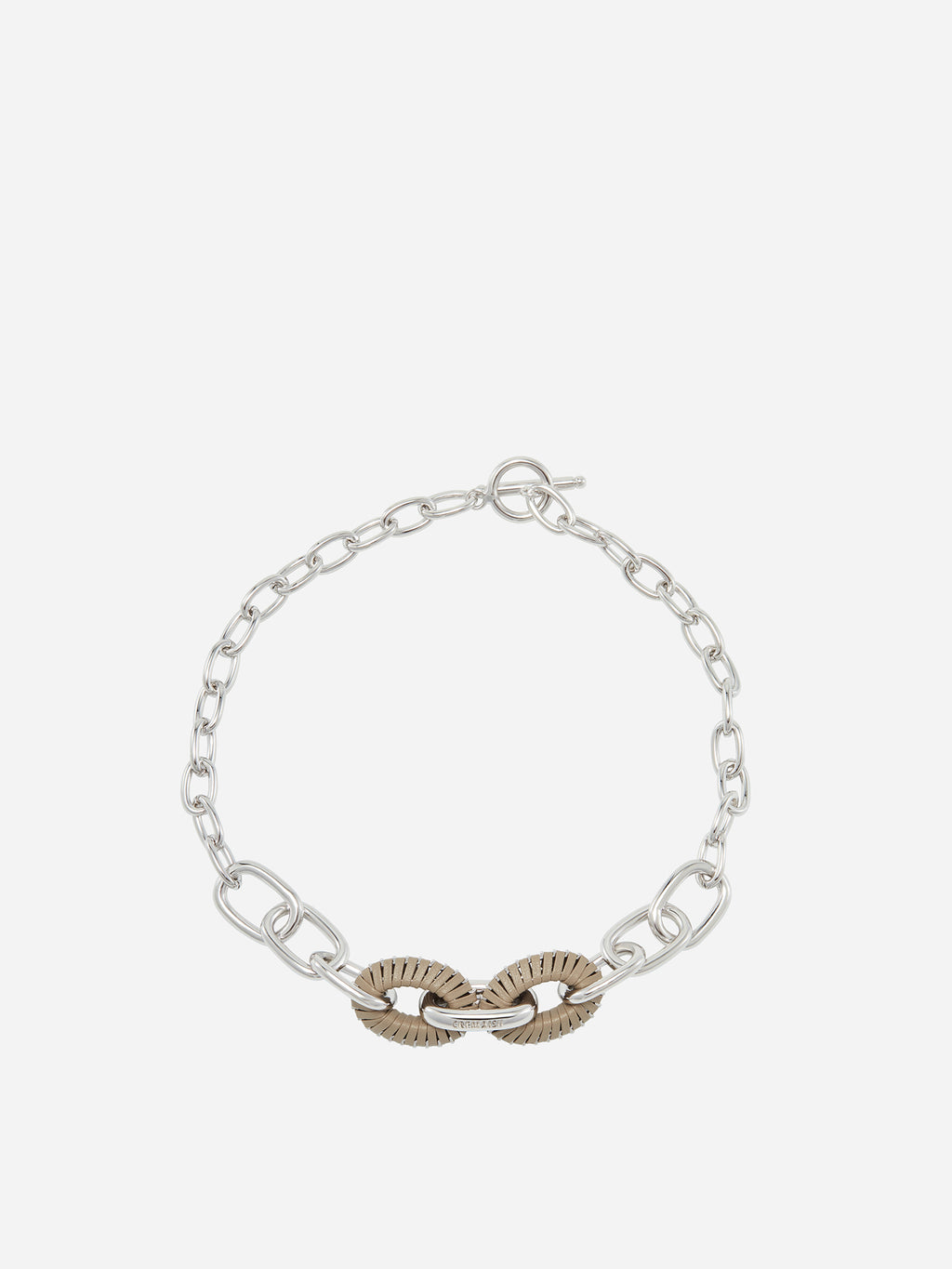 OVAL HOOP NECKLACE