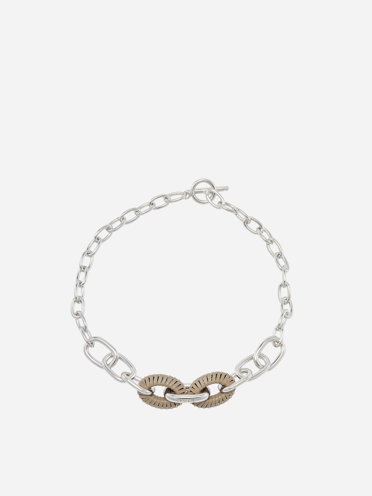 OVAL HOOP NECKLACE