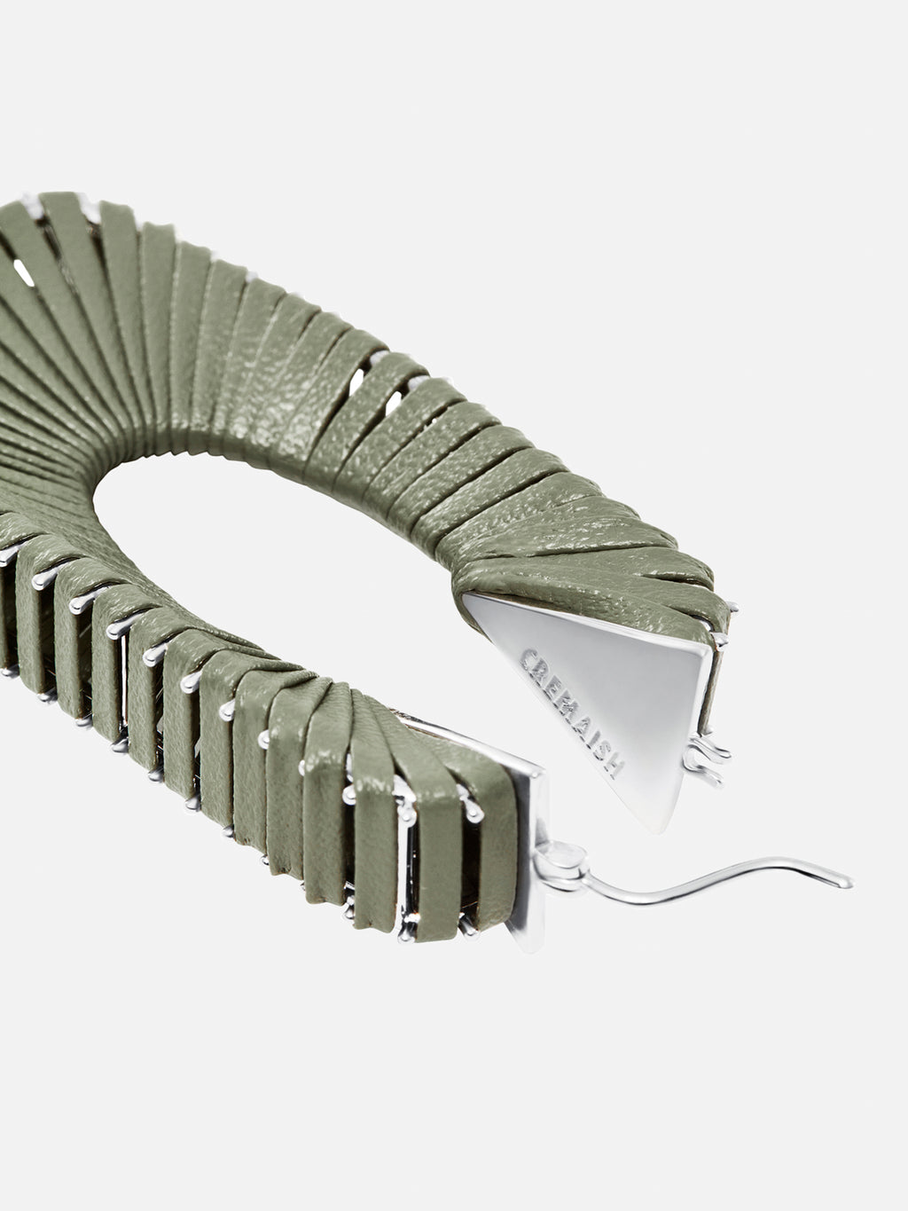 RECTANGULAR LEATHER EARRINGS