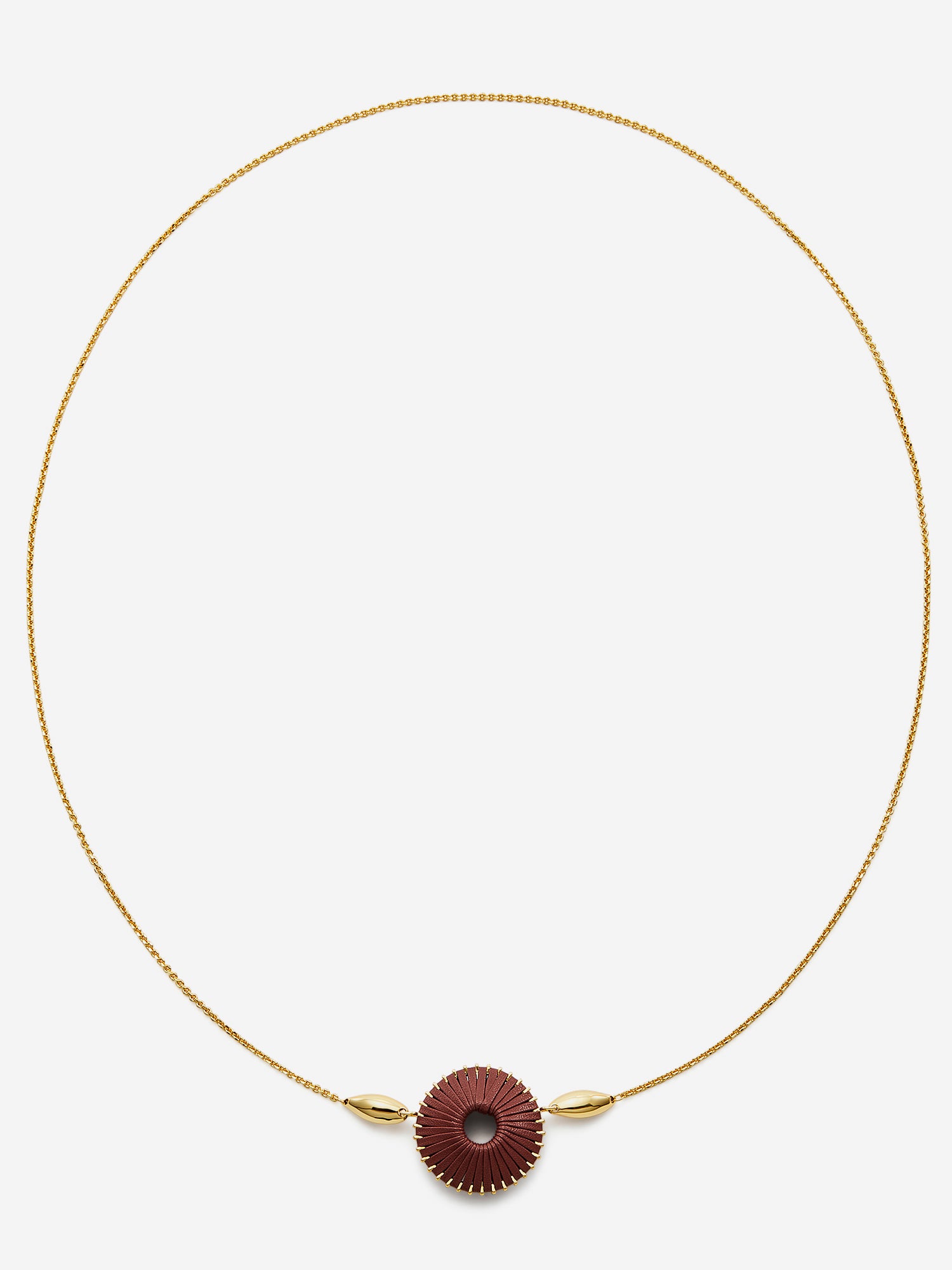 GYROSCOPE LEATHER NECKLACE