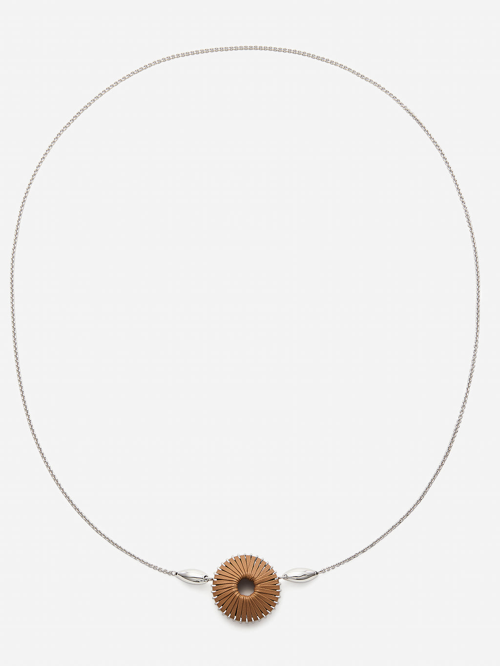 GYROSCOPE LEATHER NECKLACE
