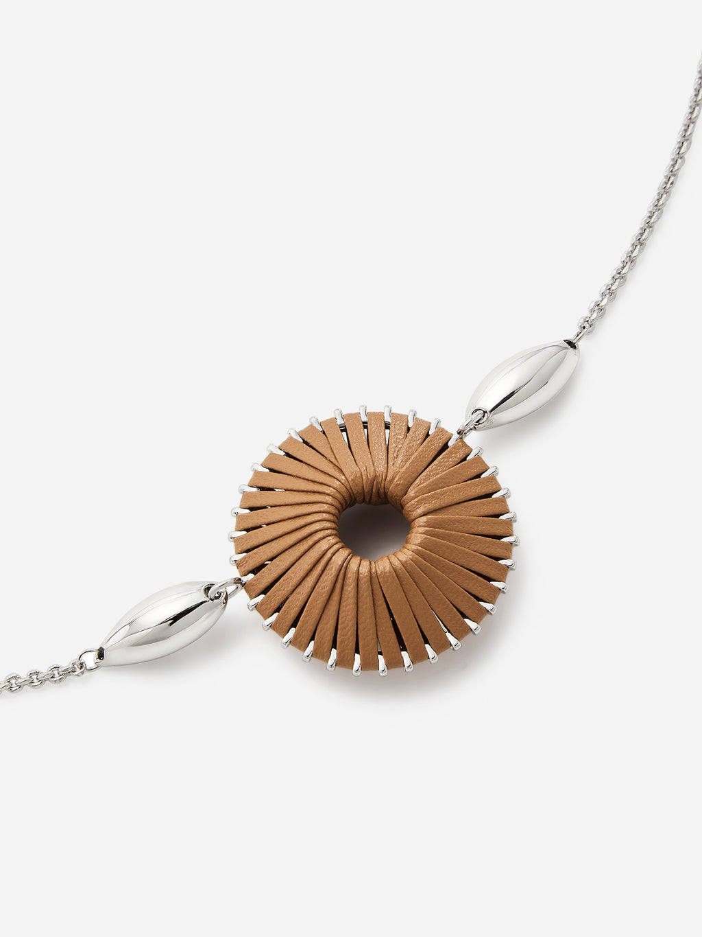 GYROSCOPE LEATHER NECKLACE