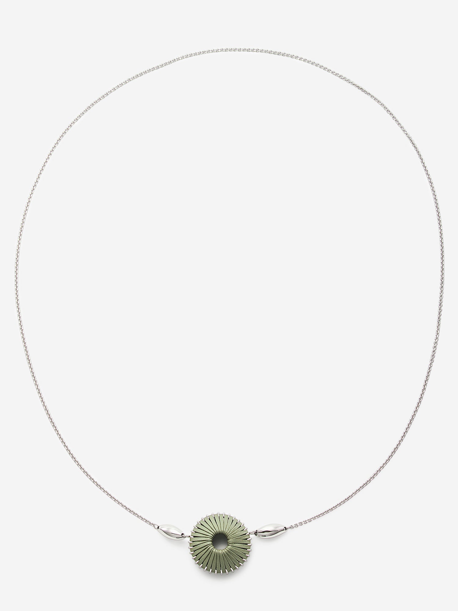 GYROSCOPE LEATHER NECKLACE