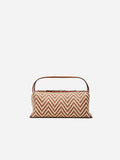 V PATTERN SHOULDER BAG