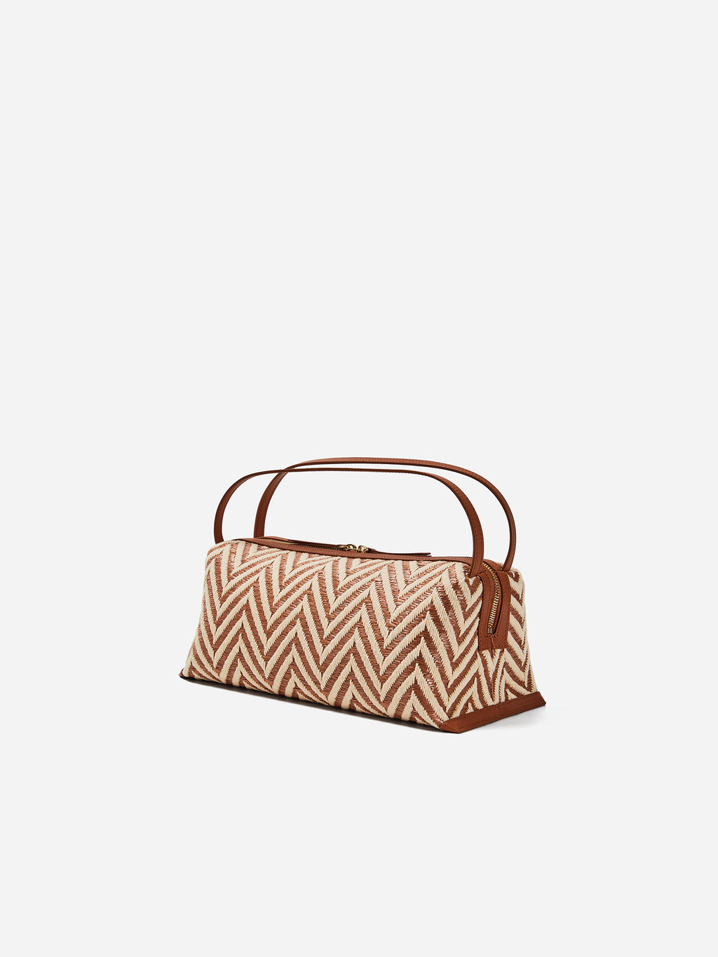 V PATTERN SHOULDER BAG