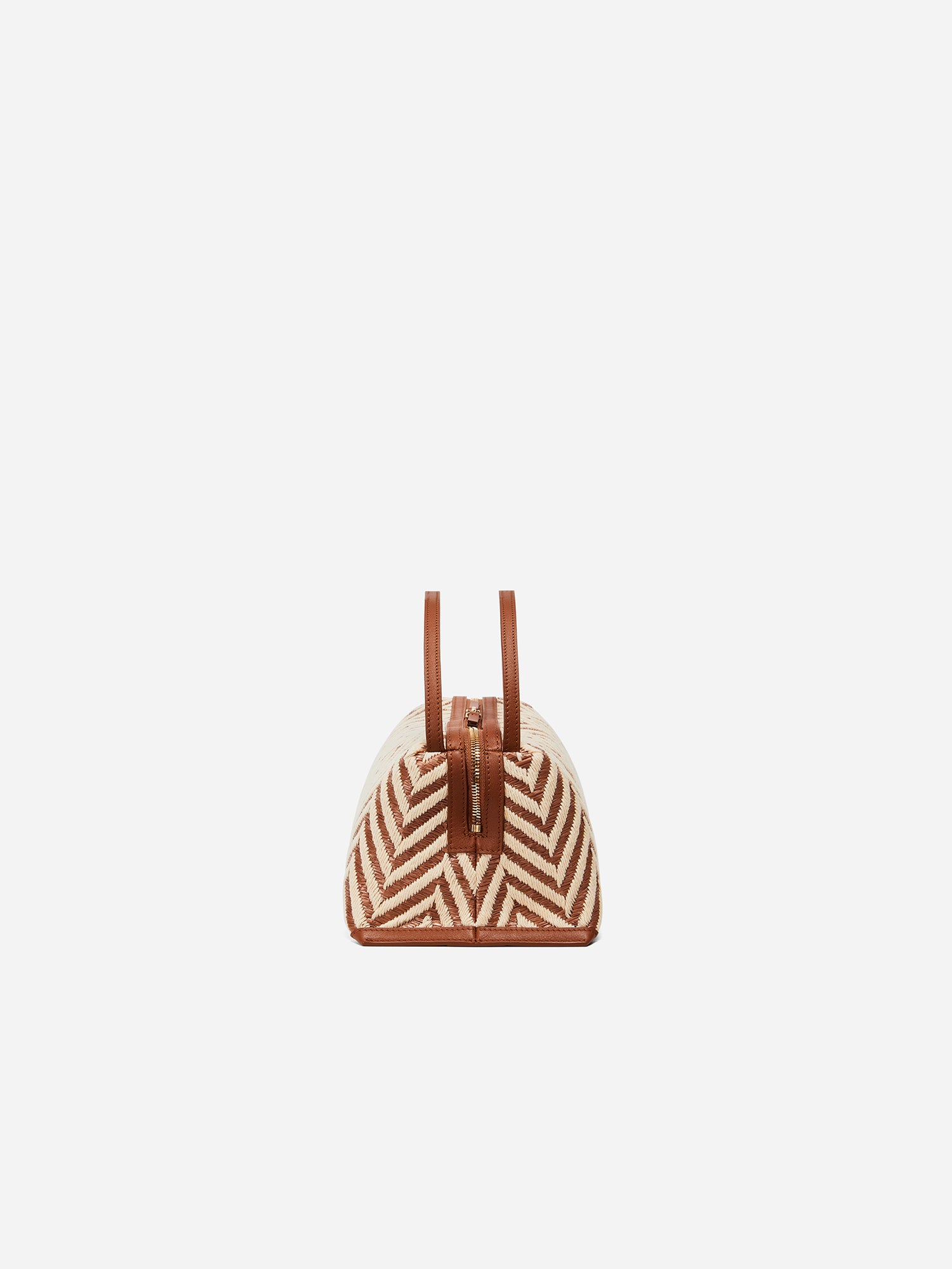 V PATTERN SHOULDER BAG