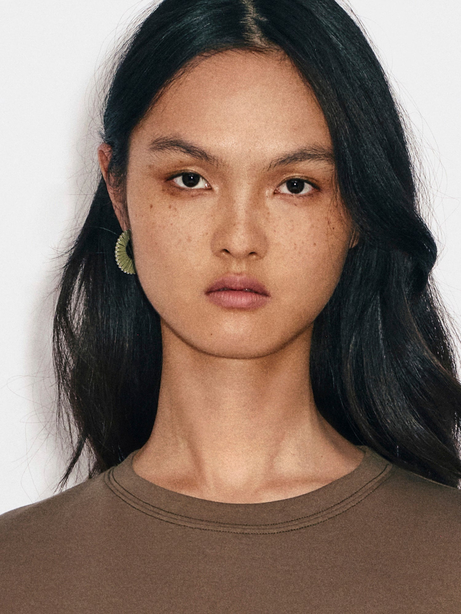 C LEATHER EARRINGS