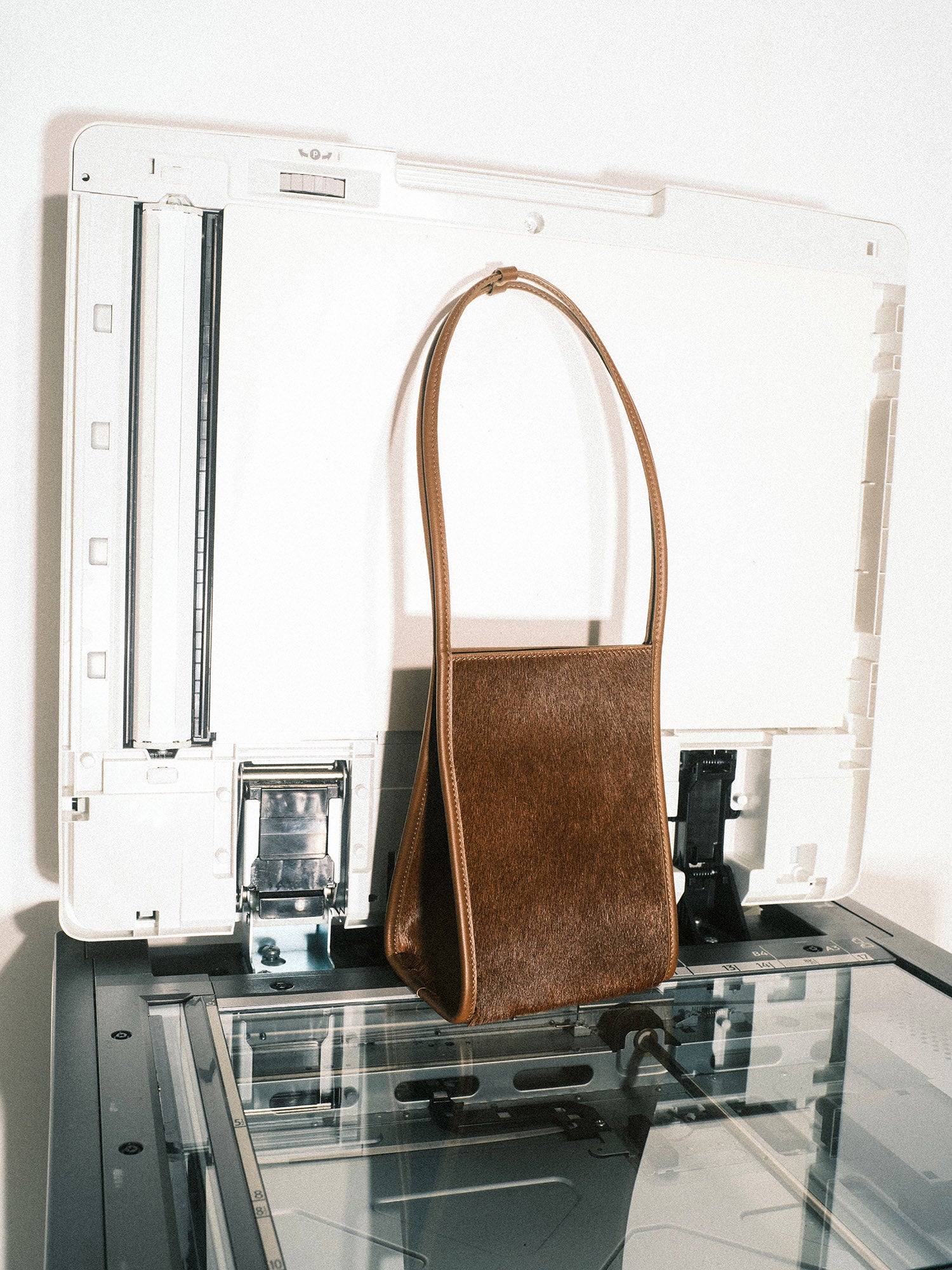 PONY HAIR SMALL HANDLE BAG