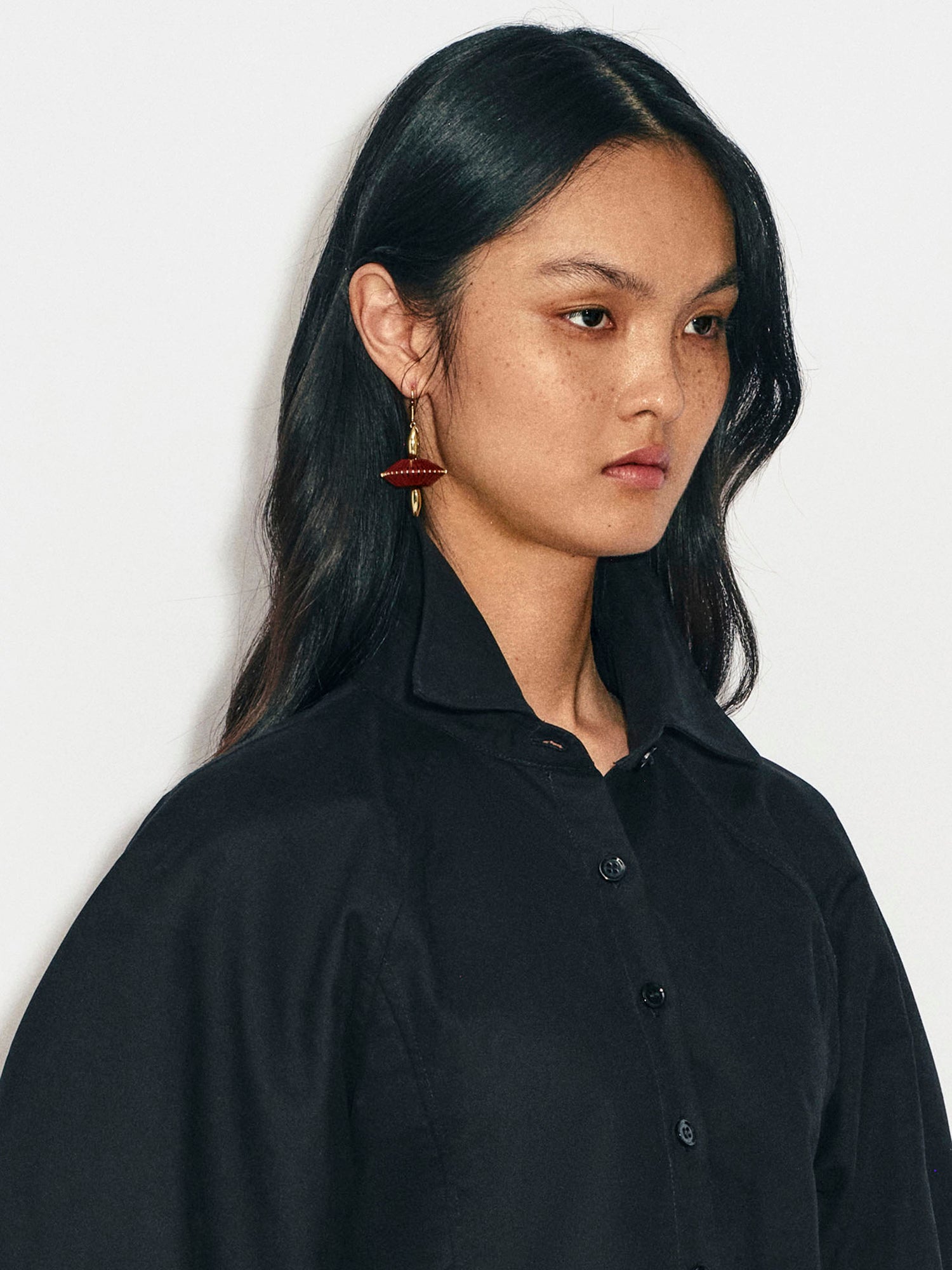 GYROSCOPE LEATHER EARRINGS