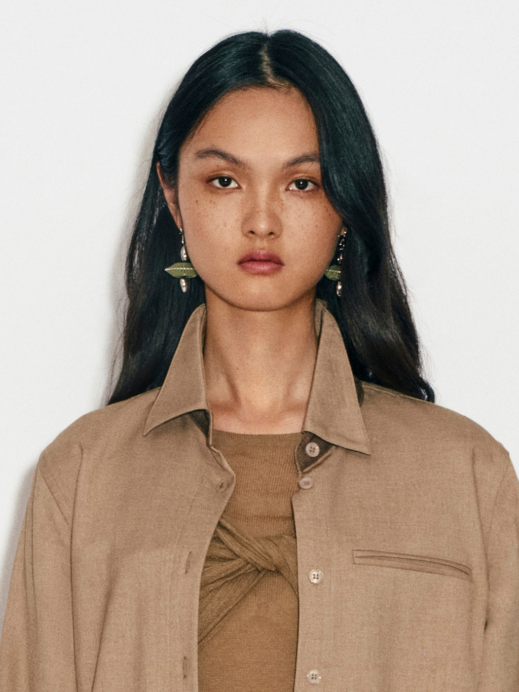 GYROSCOPE LEATHER EARRINGS
