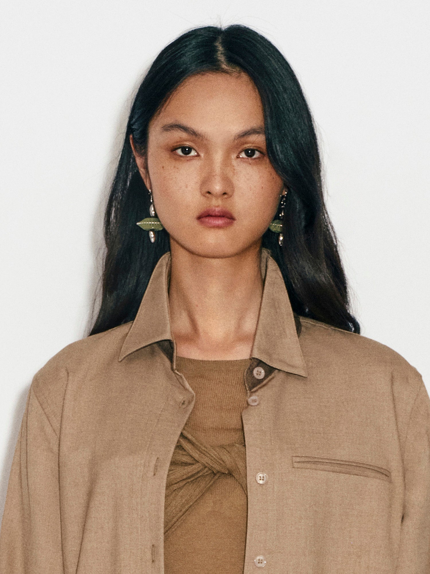 GYROSCOPE LEATHER EARRINGS