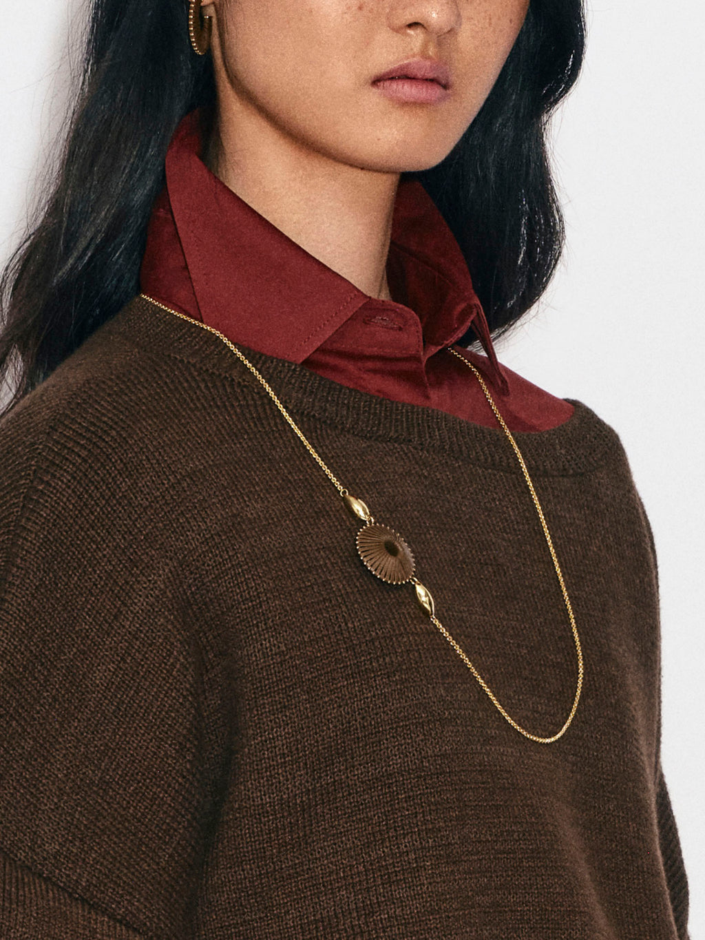GYROSCOPE LEATHER NECKLACE