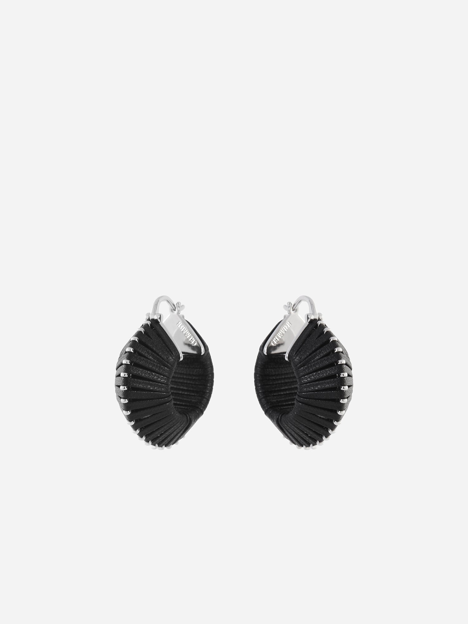 HOOP LEATHER EARRINGS