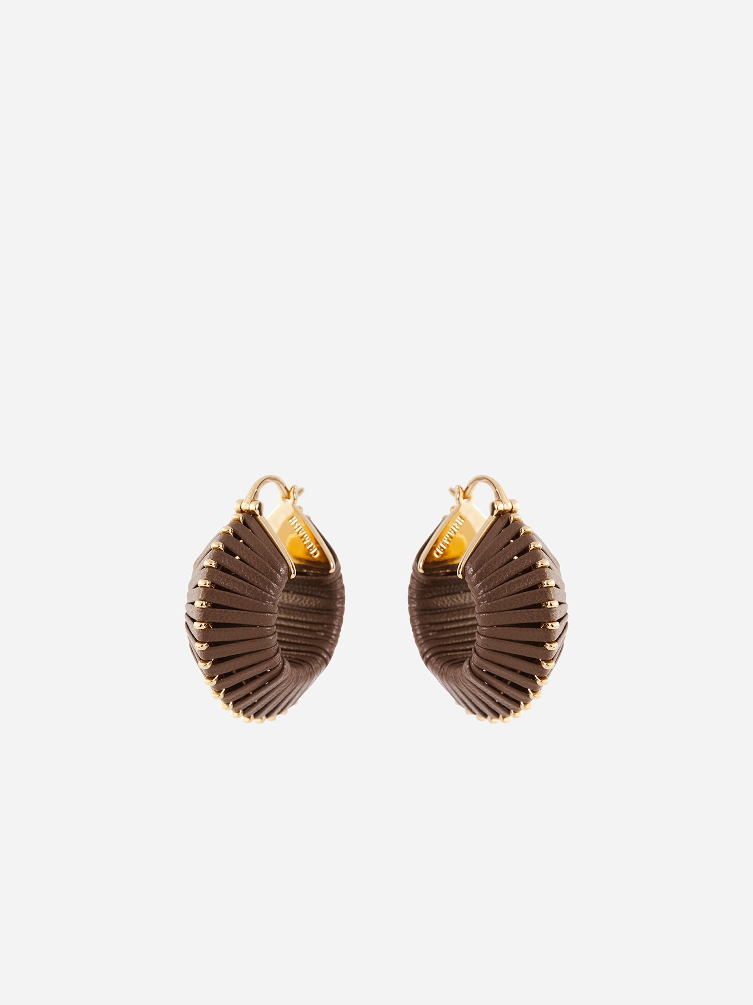 HOOP LEATHER EARRINGS