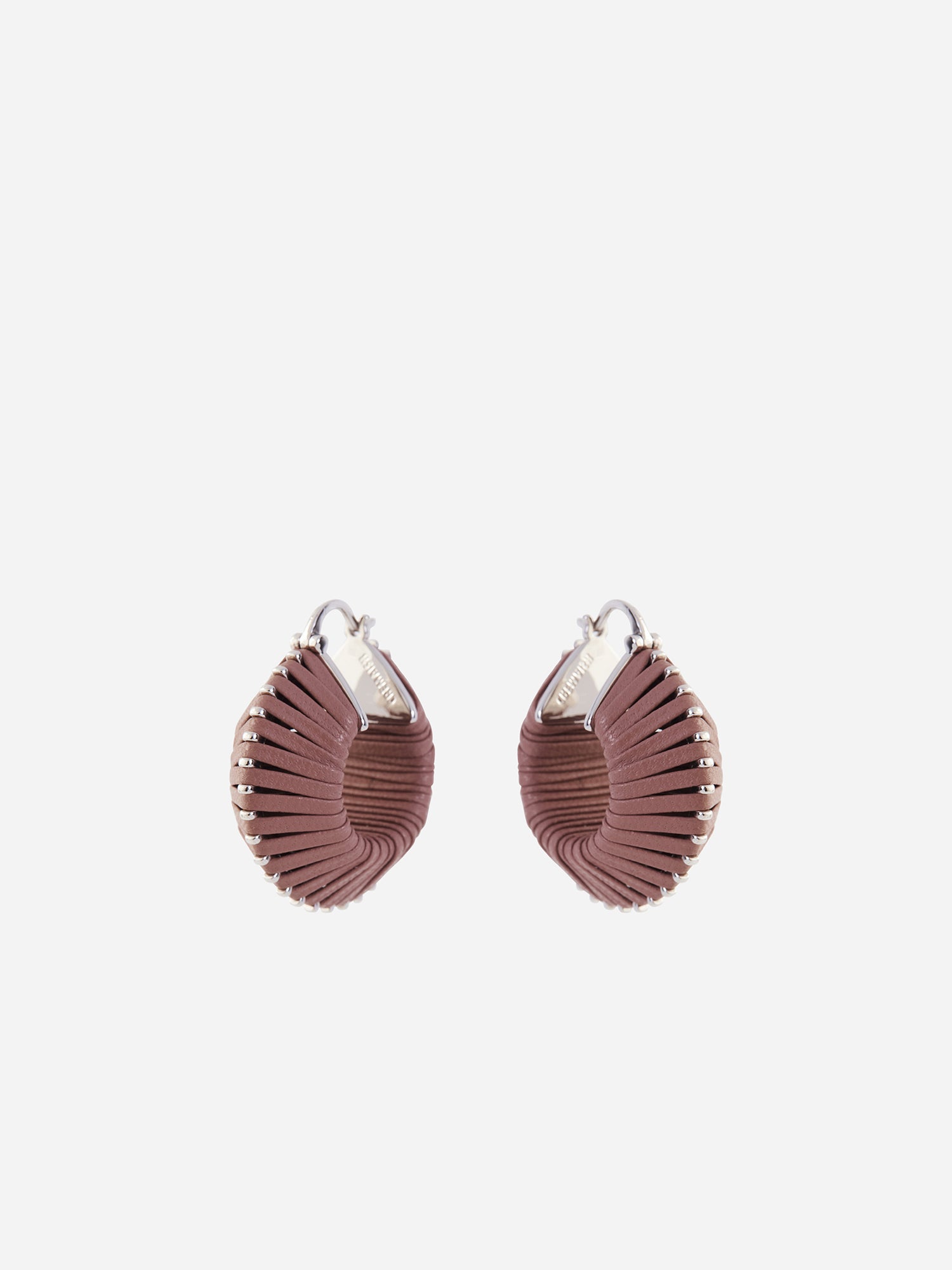 HOOP LEATHER EARRINGS