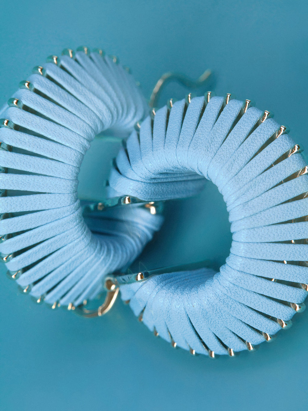 HOOP LEATHER EARRINGS